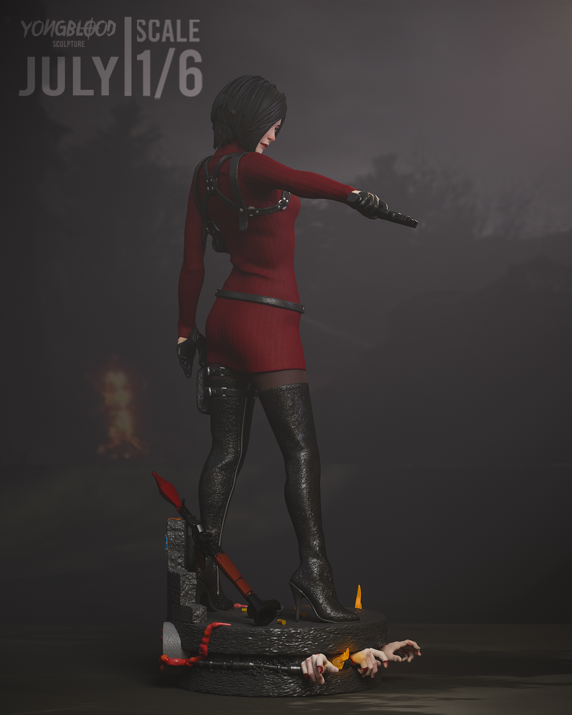 Figurine Ada Wong Fan Art - Resident Evil