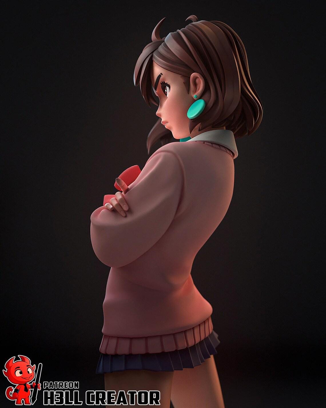 Figurine Momo Ayase Fan Art - DanDaDan