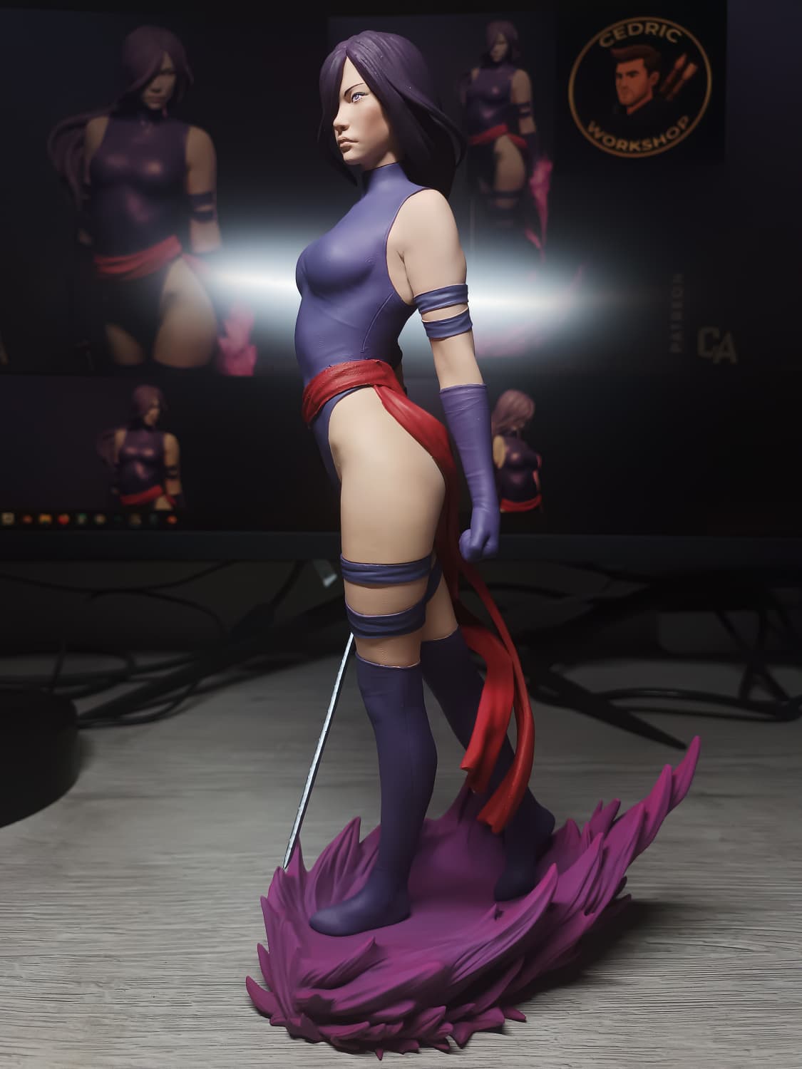 Figurine Psylocke Fan Art - X-Men