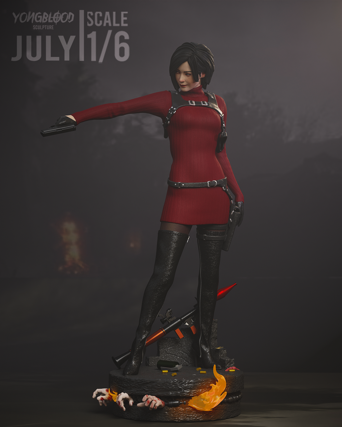 Figurine Ada Wong Fan Art  - Resident Evil