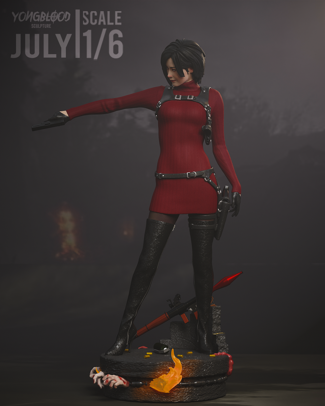 Figurine Ada Wong Fan Art  - Resident Evil