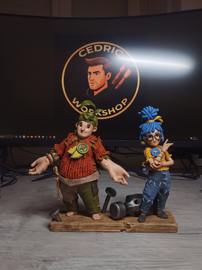 Figurine Cody et May Fan Art  - It takes two