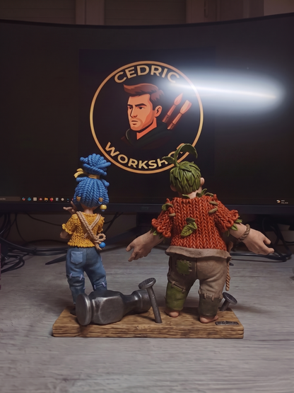 Figurine Cody et May Fan Art  - It takes two