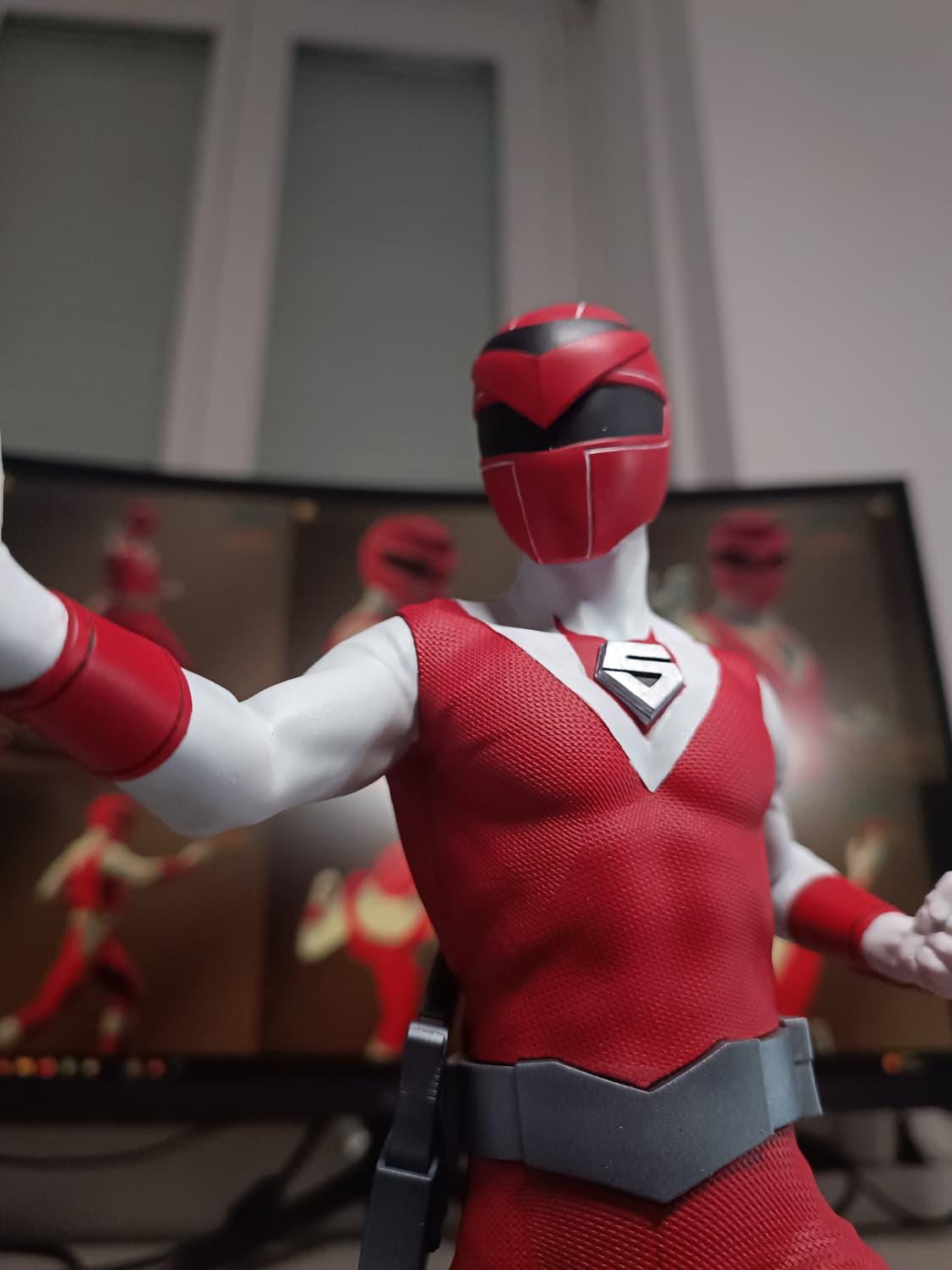 Figurine Maskman Rouge Fan Art - Bioman 2
