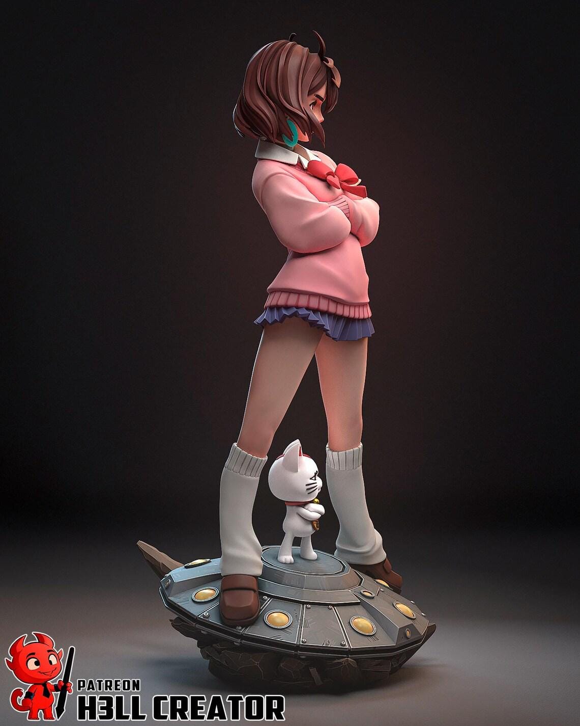 Figurine Momo Ayase Fan Art - DanDaDan