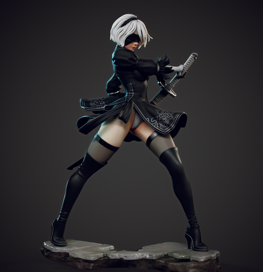 Figurine 2B Fan Art  - Nier: Automata