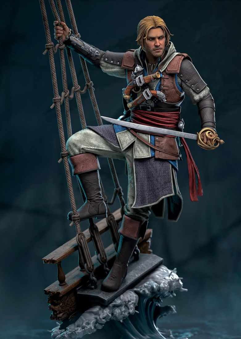 Figurine Edward Kenway Fan Art - Assassin's Creed Black Flag