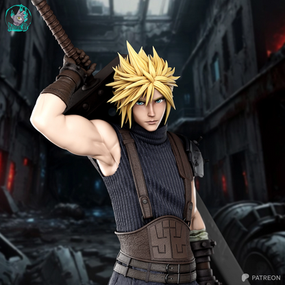 Figurine Cloud Fan Art  - Final Fantasy