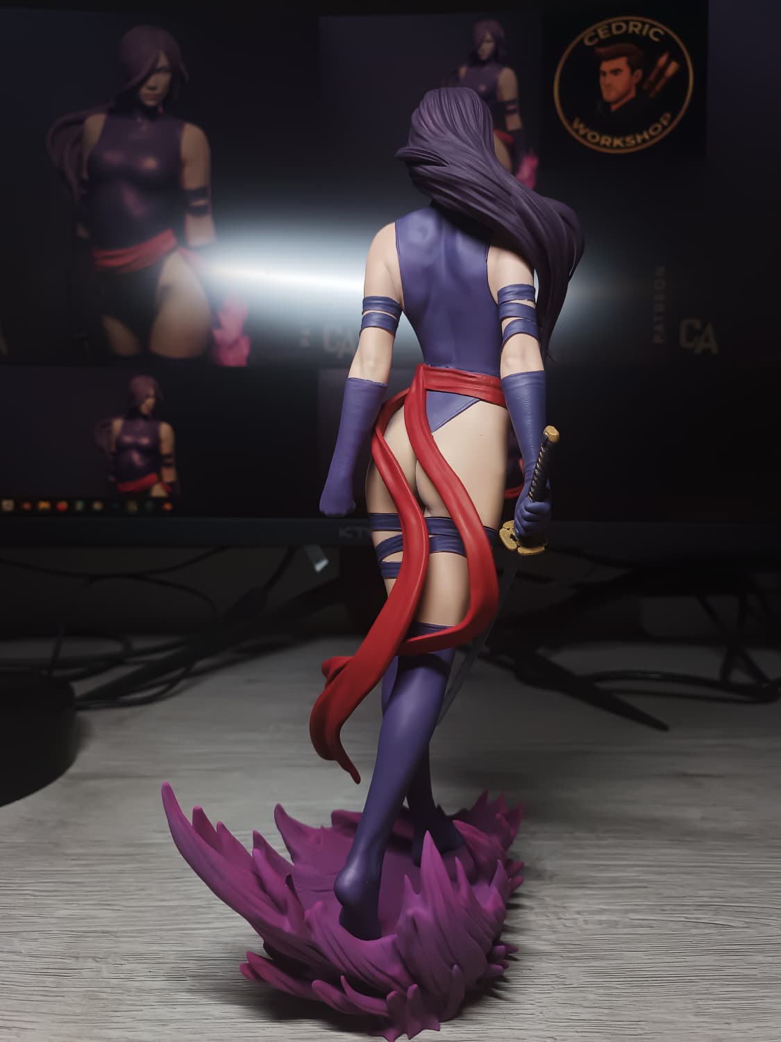 Figurine Psylocke Fan Art  - X-Men
