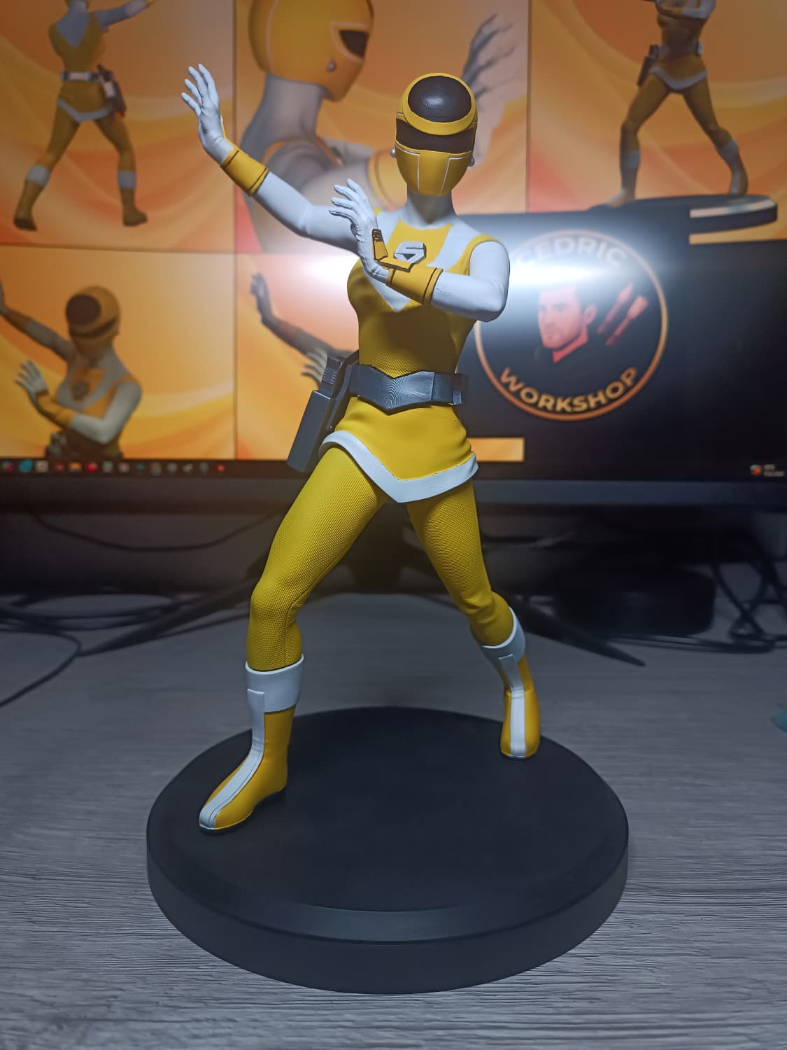 Figurine Maskman Jaune Fan Art - Bioman 2