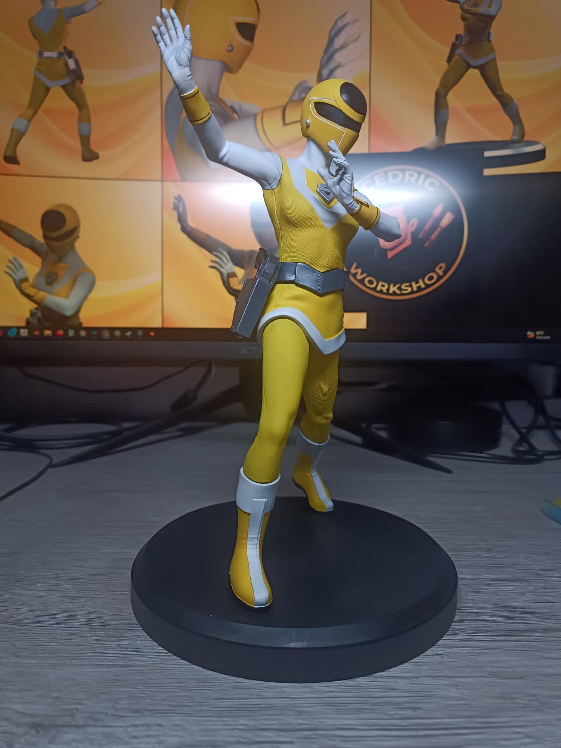 Figurine Maskman Jaune Fan Art - Bioman 2