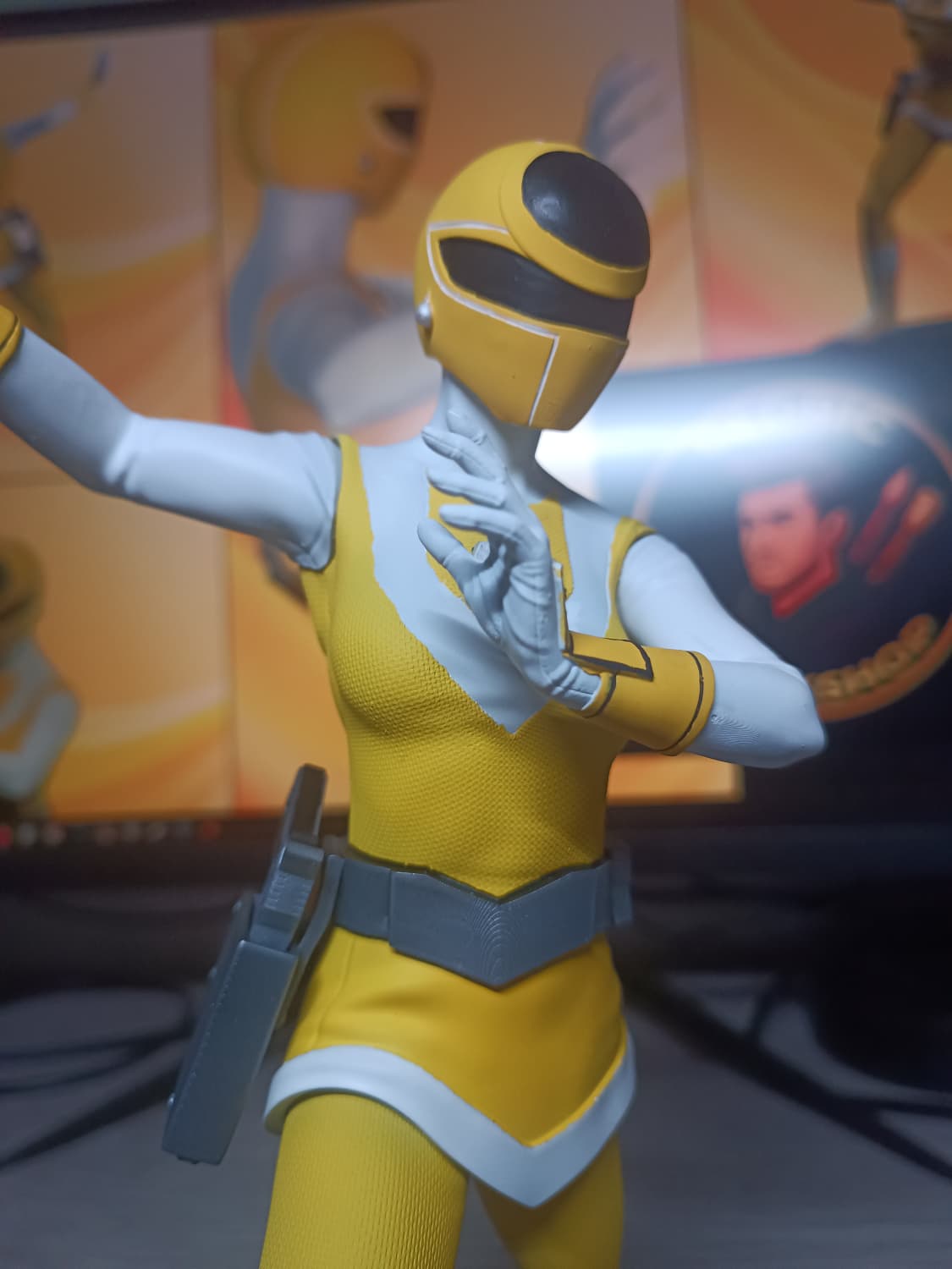Figurine Maskman Jaune Fan Art - Bioman 2