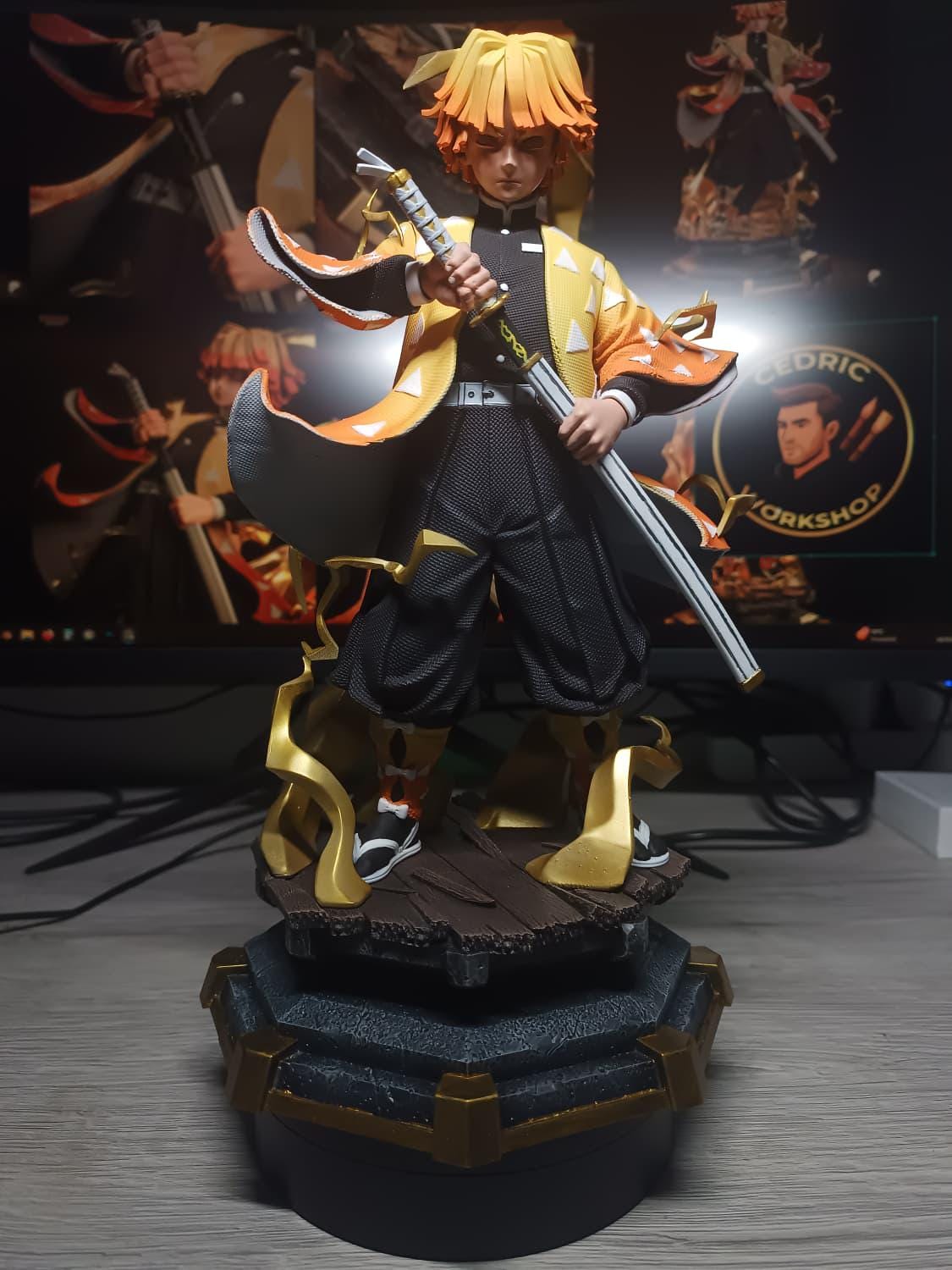 Figurine Zenitsu Fan Art - Demon slayer