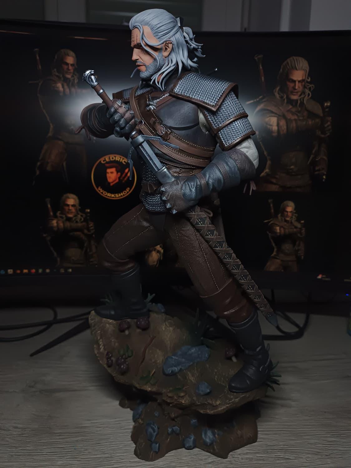 Figurine Geralt de Riv Fan Art - The witcher