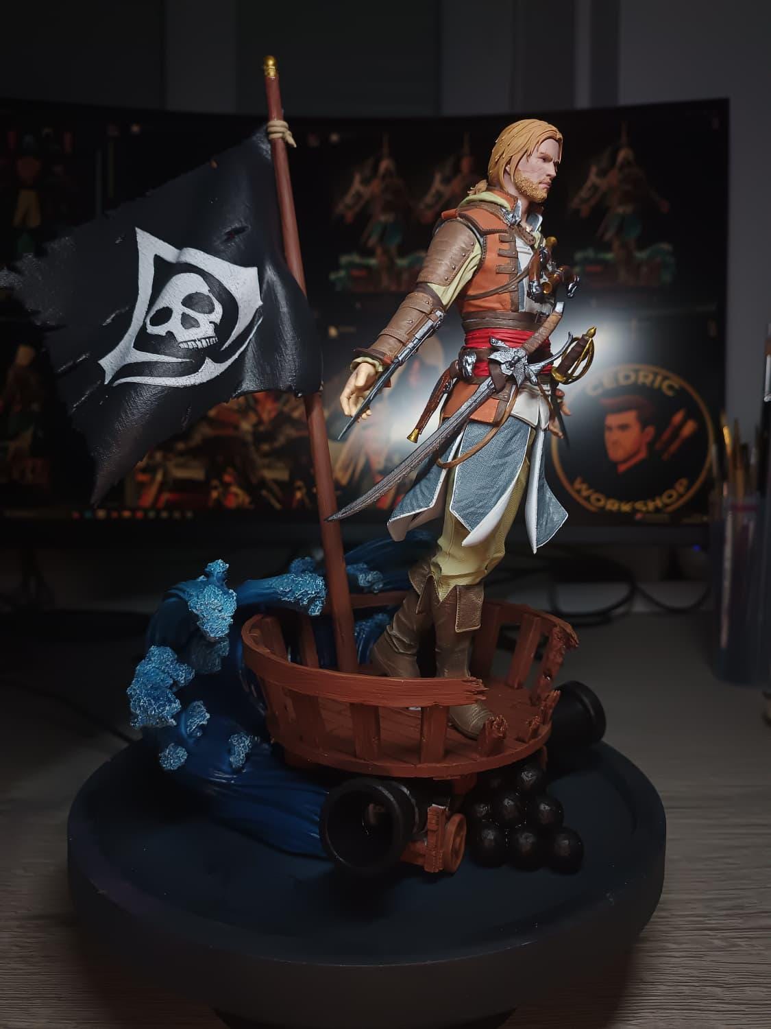 Figurine Edward Kenway Fan Art - Assassin's Creed Black Flag
