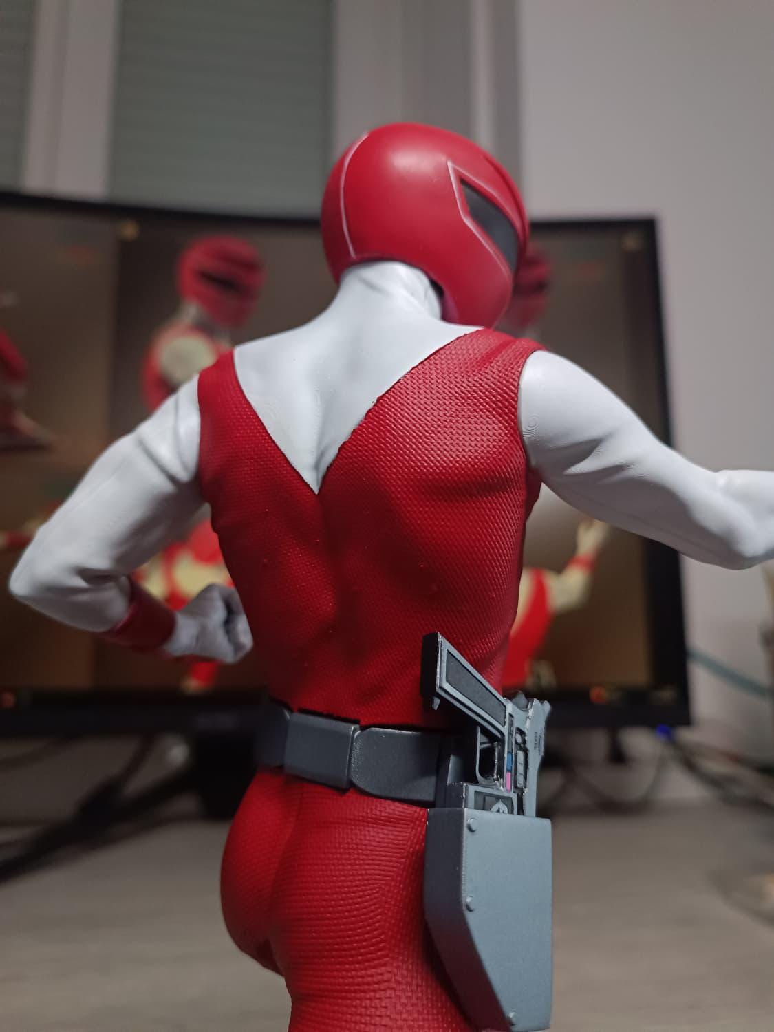 Figurine Maskman Rouge Fan Art - Bioman 2