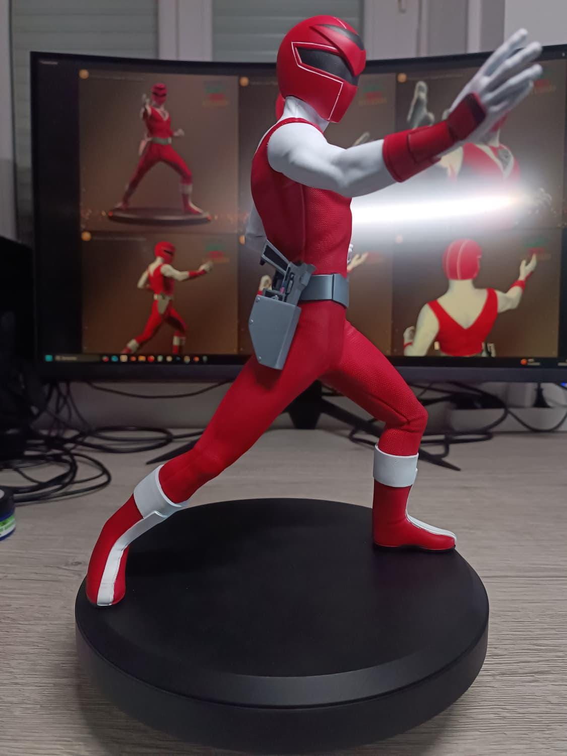 Figurine Maskman Rouge Fan Art - Bioman 2