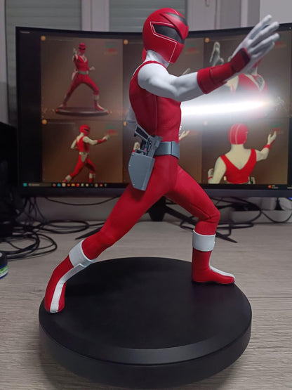 Figurine Maskman Rouge Fan Art - Bioman 2