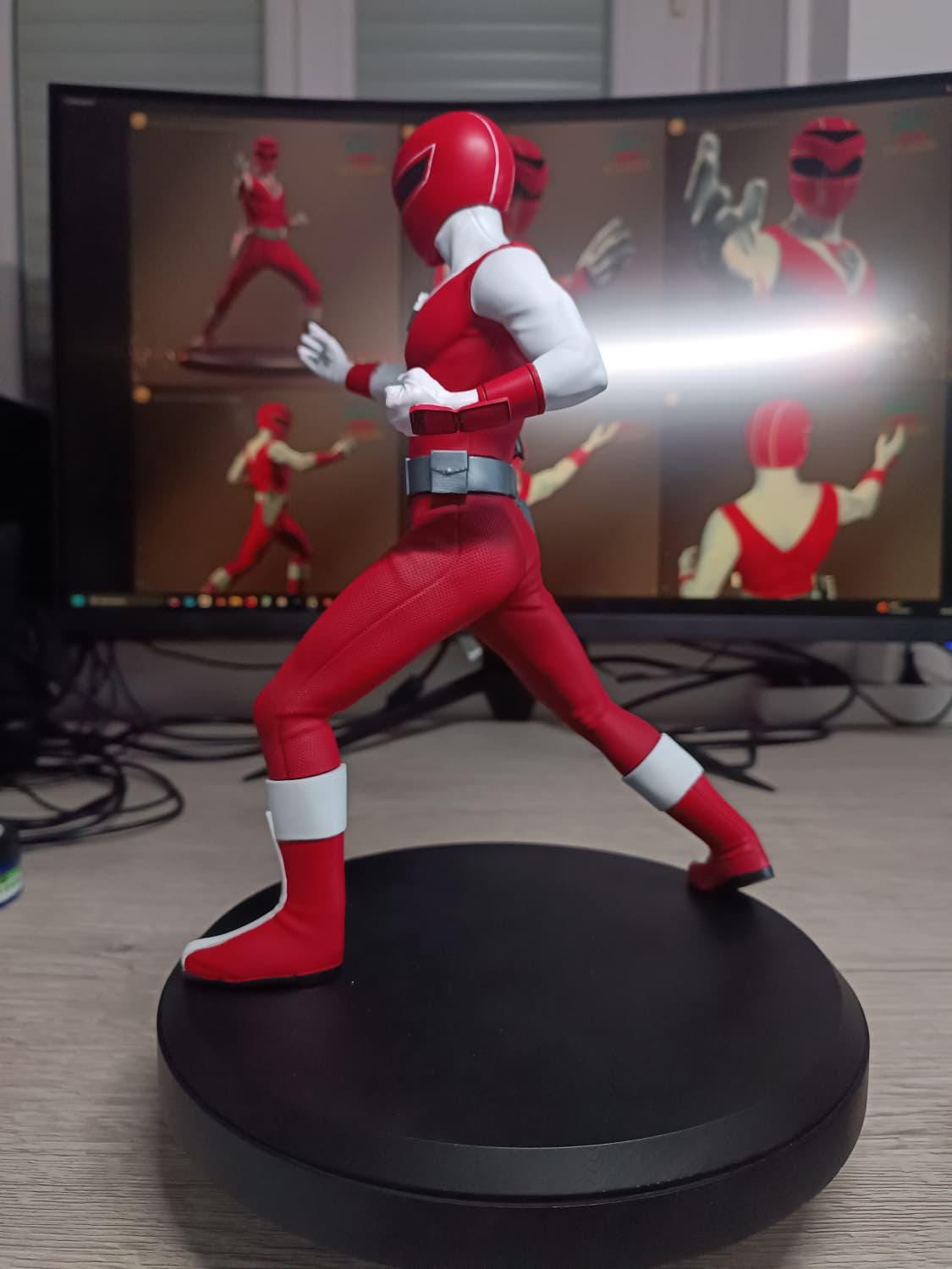 Figurine Maskman Rouge Fan Art - Bioman 2