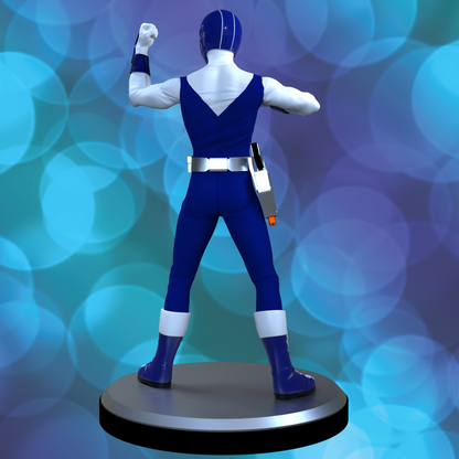 Figurine Maskman Bleu Fan Art - Bioman 2