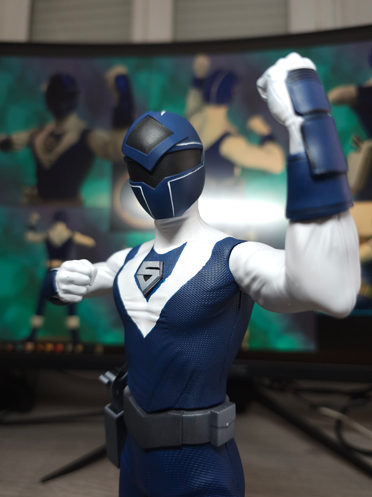 Maskman Blue Fan Art Figure - Bioman 2