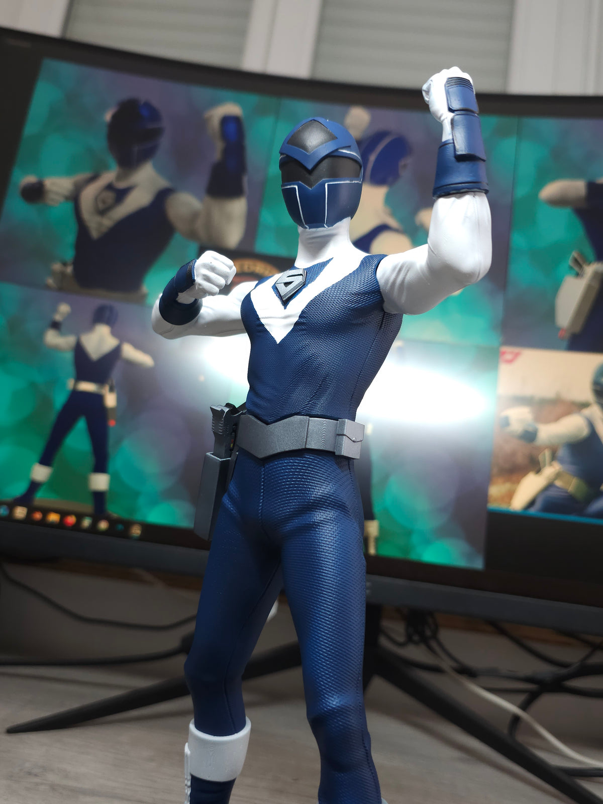 Maskman Blue Fan Art Figure - Bioman 2